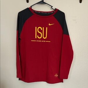 Nike Dri-fit ISU Cyclone Nation Raglan-style Shirt Size Medium